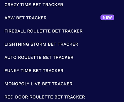 Similar Games Bet trackers