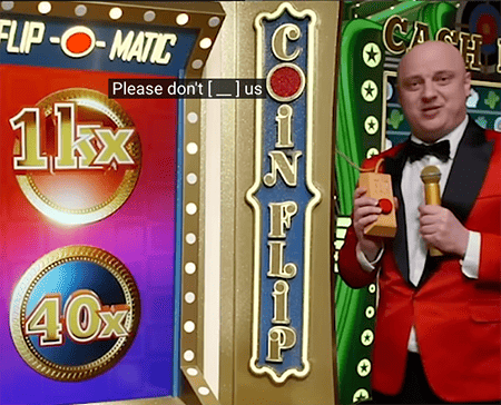 Bonus Game CoinFlip at Crazy Time